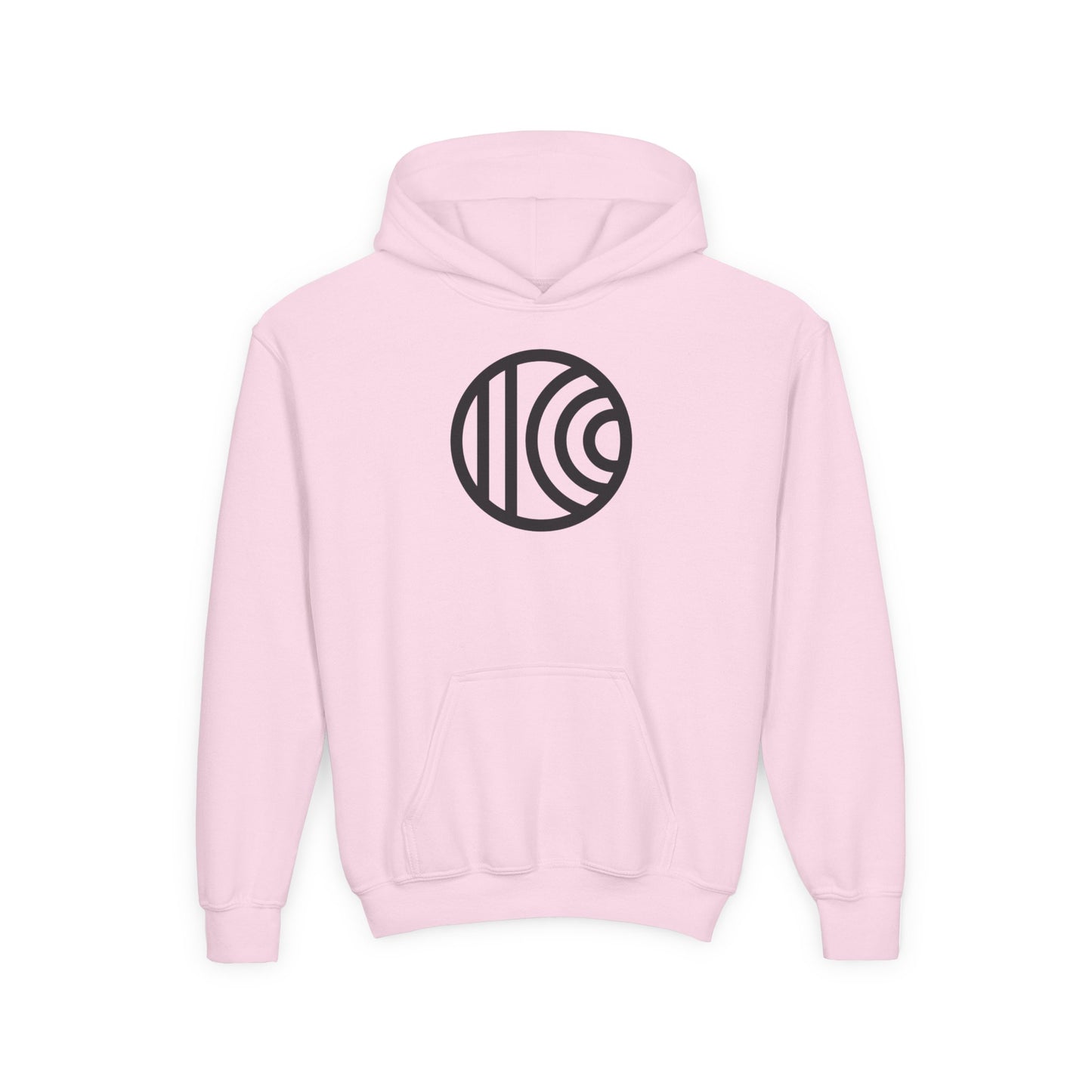Trendy Youth Hoodie with Minimalist Circle Design