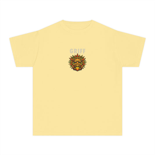 Youth Tee — 'GRIFF' Sunflower Logo Graphic