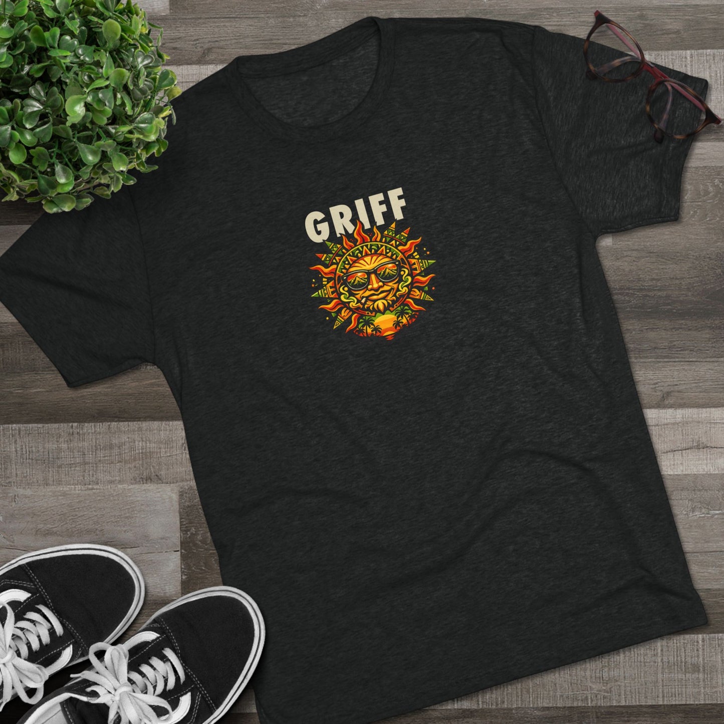 Outliers album on back of Griff T