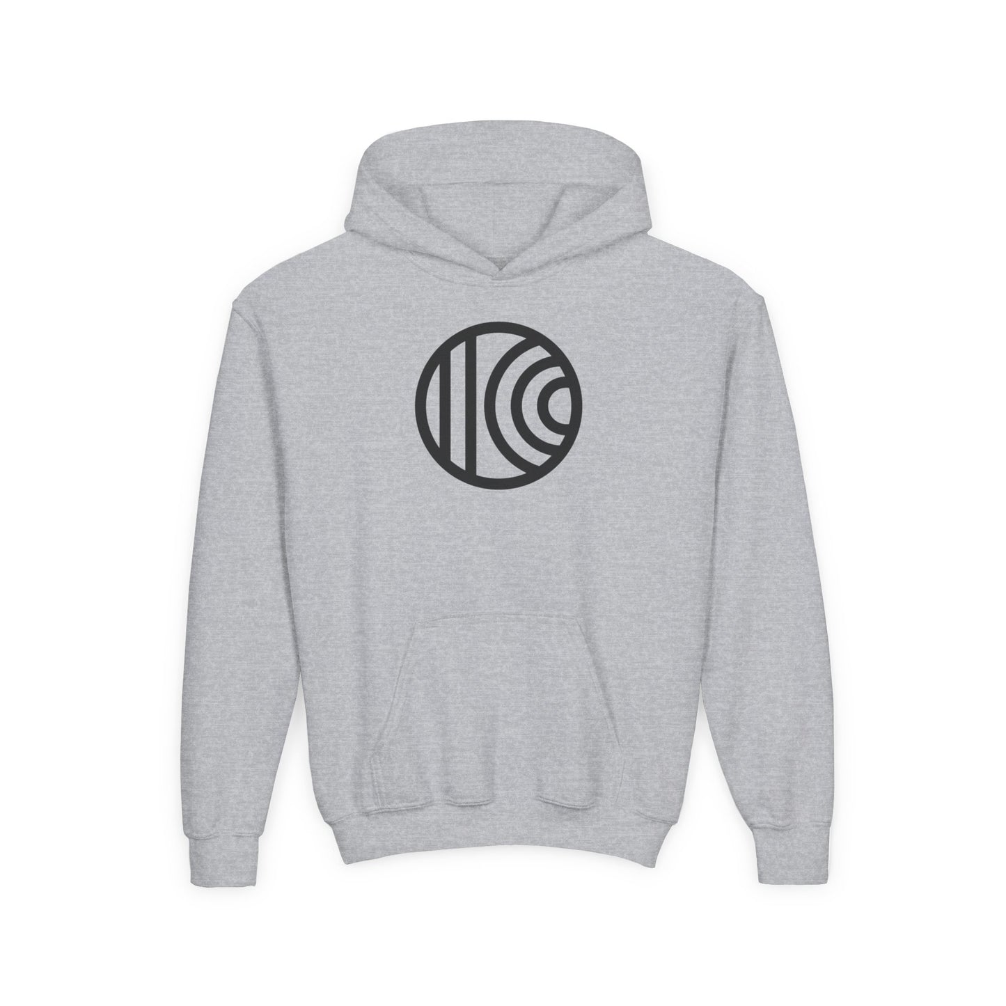 Trendy Youth Hoodie with Minimalist Circle Design