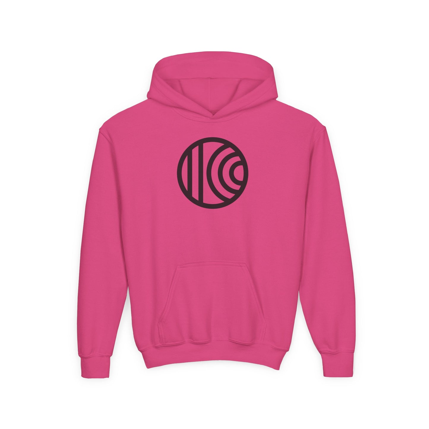 Trendy Youth Hoodie with Minimalist Circle Design