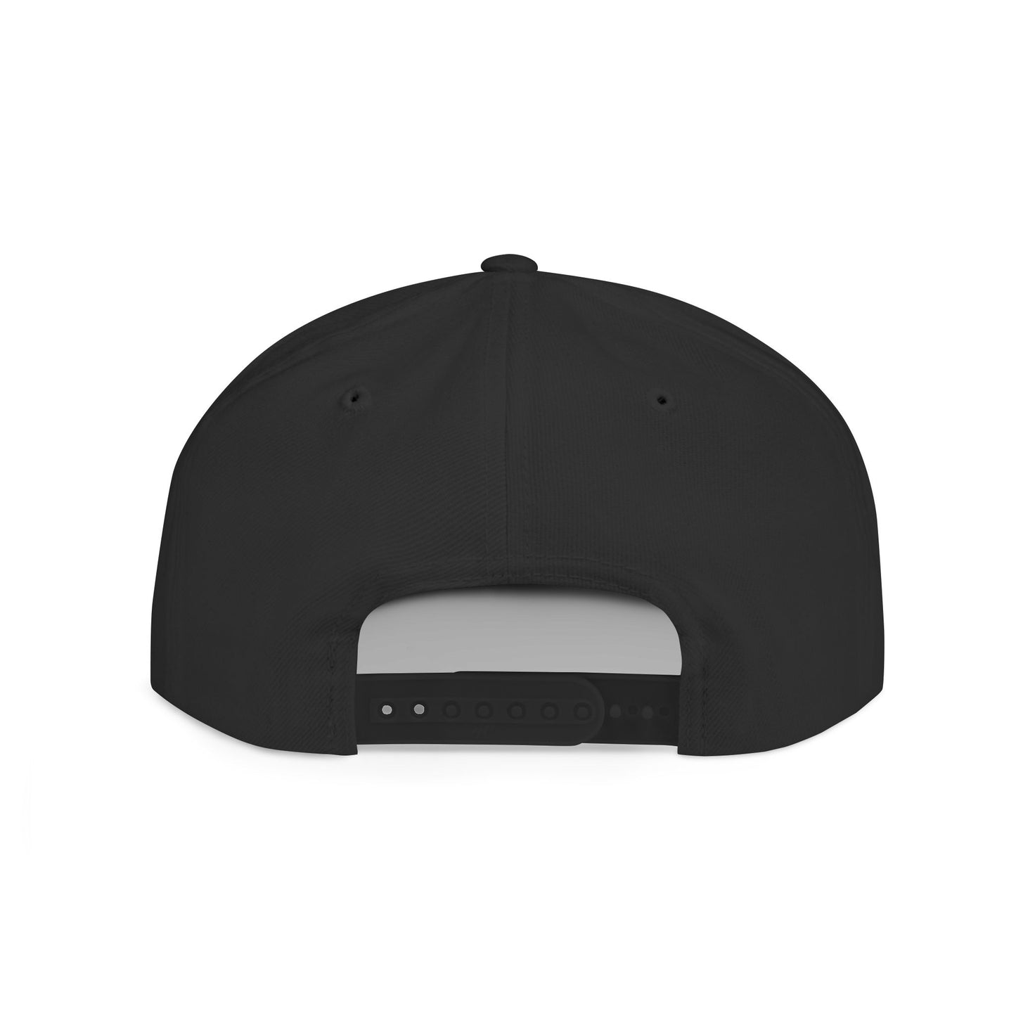 Flat Bill Snapback black logo, 8 Colors
