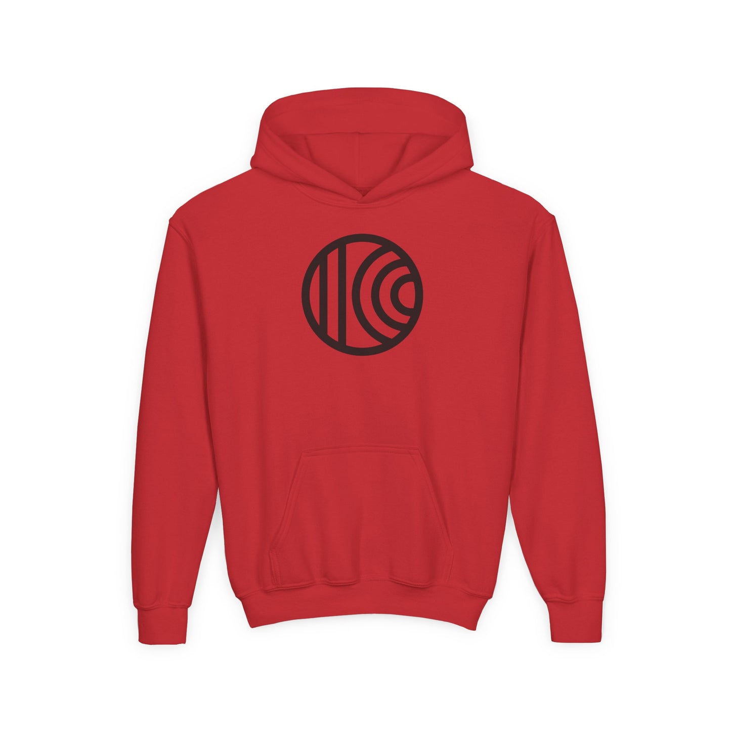 Trendy Youth Hoodie with Minimalist Circle Design