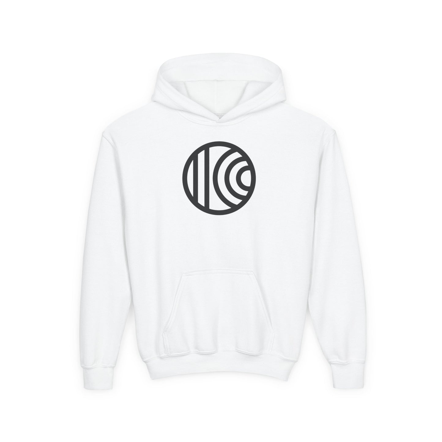Trendy Youth Hoodie with Minimalist Circle Design
