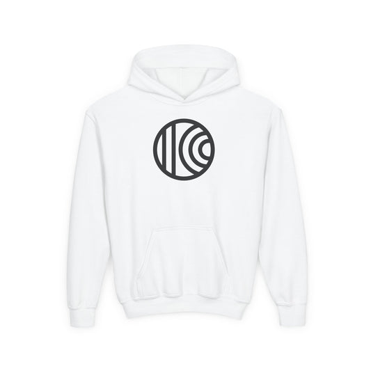 Trendy Youth Hoodie with Minimalist Circle Design