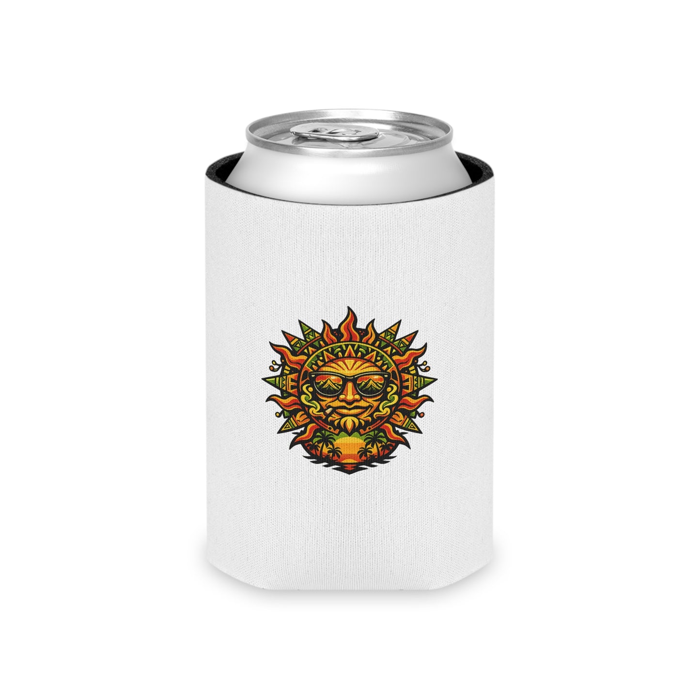 Coozies — Sun Face Tropical Can Cooler