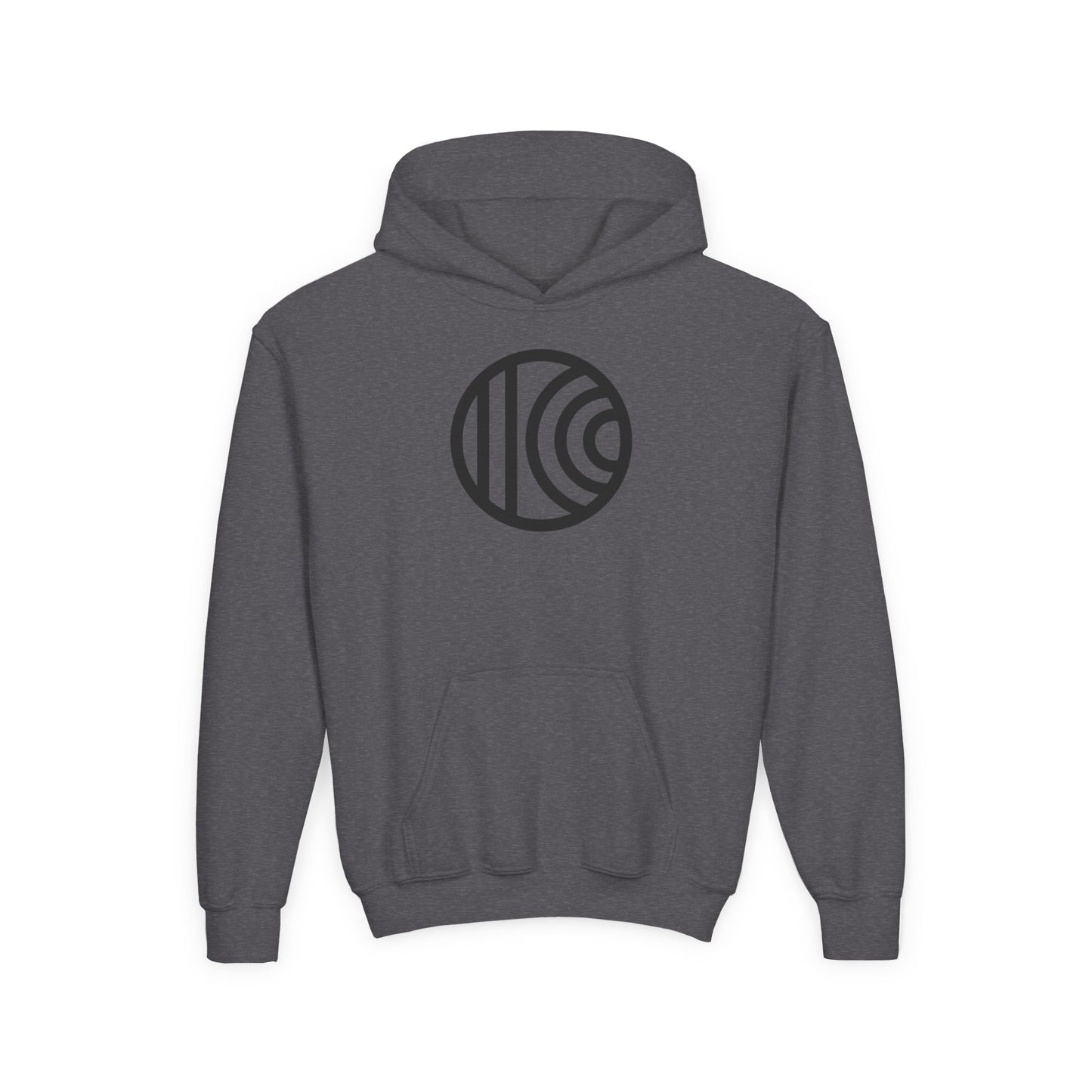 Trendy Youth Hoodie with Minimalist Circle Design