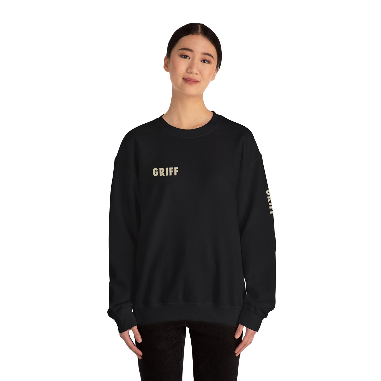 Minimalist GRIFF Unisex Crewneck Sweatshirt - Comfy Layering Piece, Gift Idea, Cozy Fashion, Everyday Wear, Casual Style